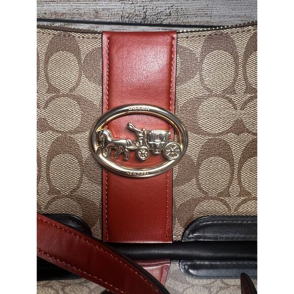 Coach Georgie Signature Baguette Shoulder Bag - Picture 5 of 11